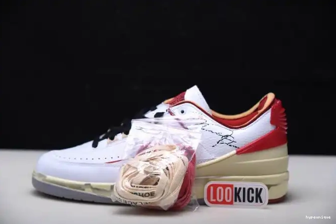 HYPE Retro Off-White Red Jordan White Low 2 SP DJ4375-106 0624